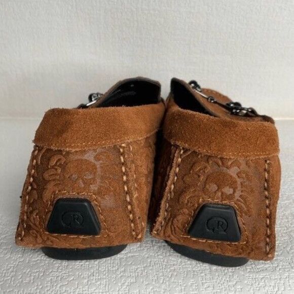 Robert Graham Tequila Paisley Embossed Driving Loafers Moccasins Men Size 8 - Picture 6 of 15